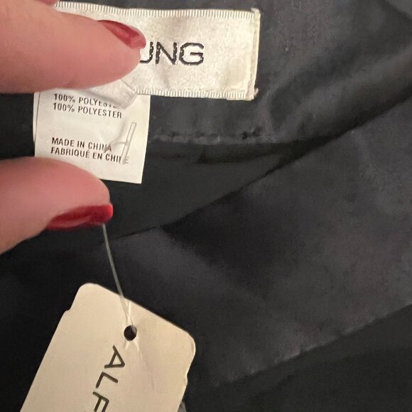 NWT Alfred Sung Black Pleated Maxi Skirt - Size 4 - Picture 6 of 8